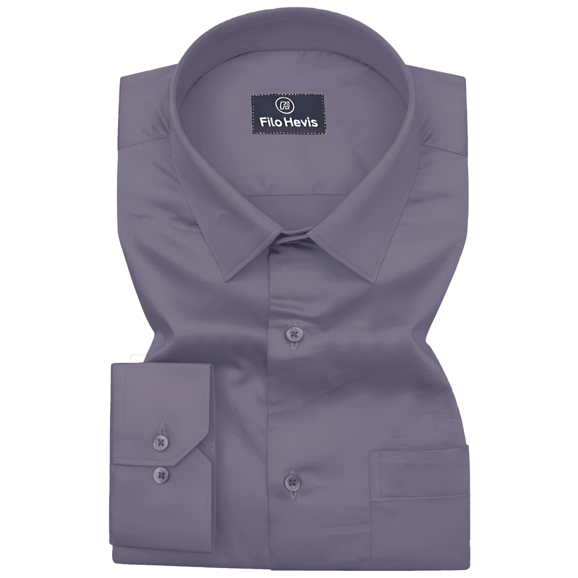 PLATINUM COTTON SATIN FORMAL SHIRT FOR MEN (Single Pocket)-Onion