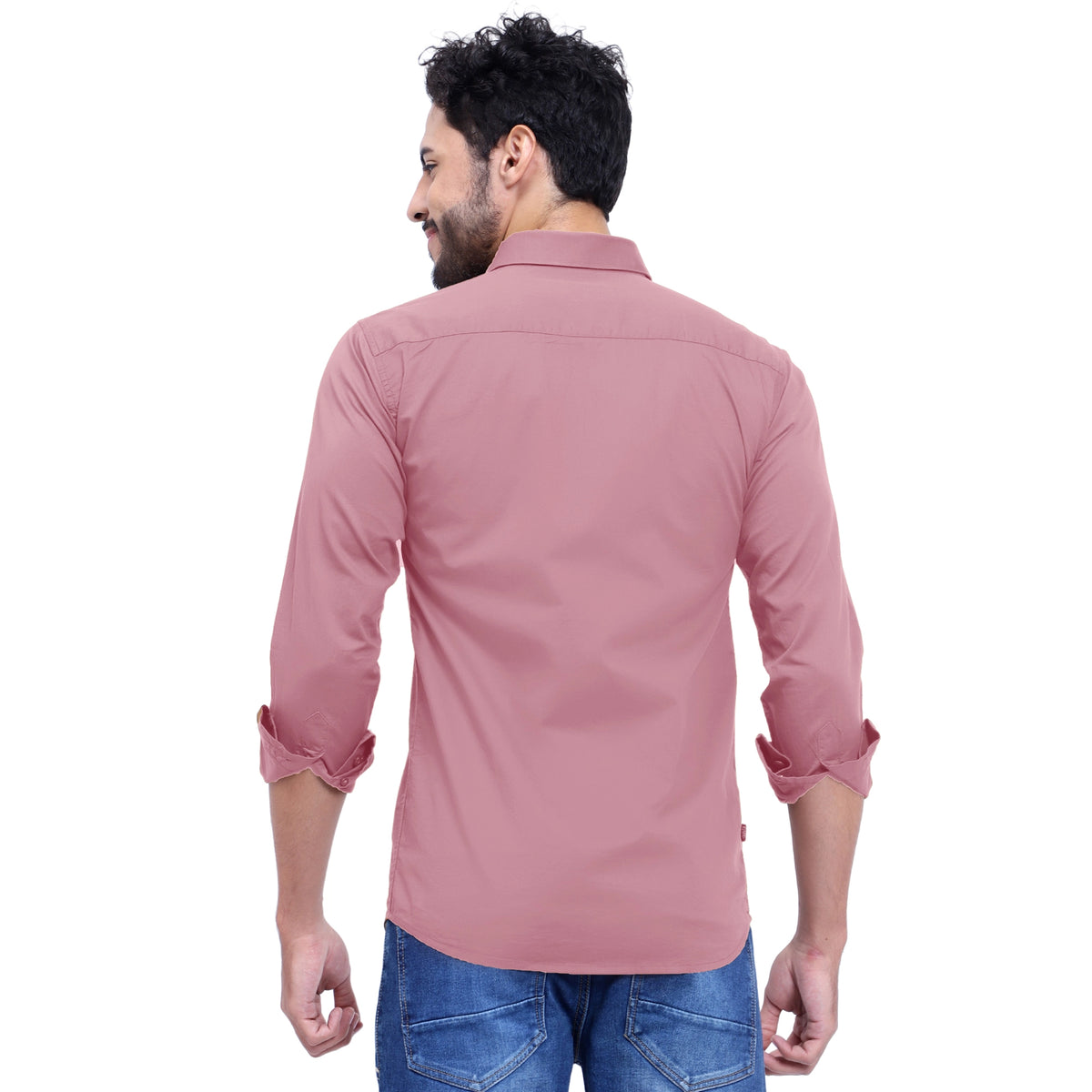 MENS FORMAL REGULAR FIT FULL SLEEVE SHIRT PINK