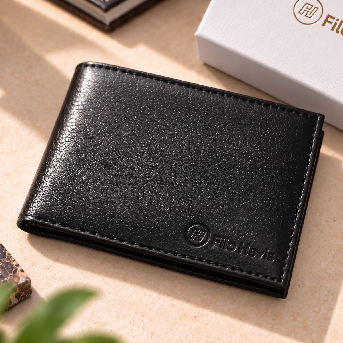 Black Wallet for Men | Stylish Bifold Wallet with Multiple Card Slots