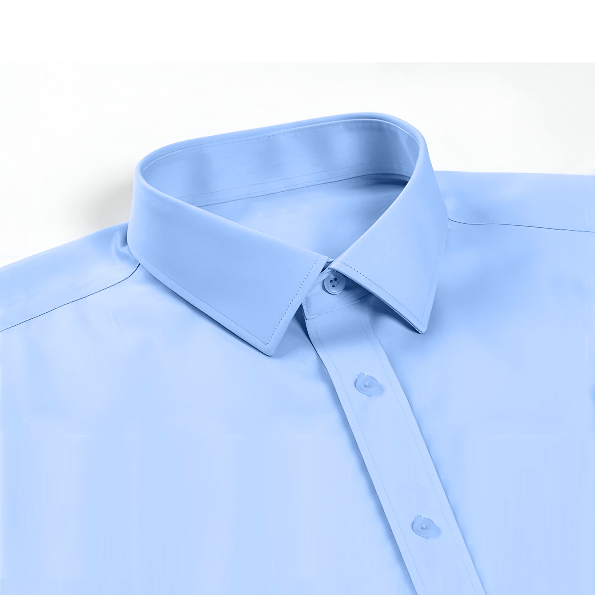 Men's Formal Regular Fit Full Sleeve Shirt - Sky Blue