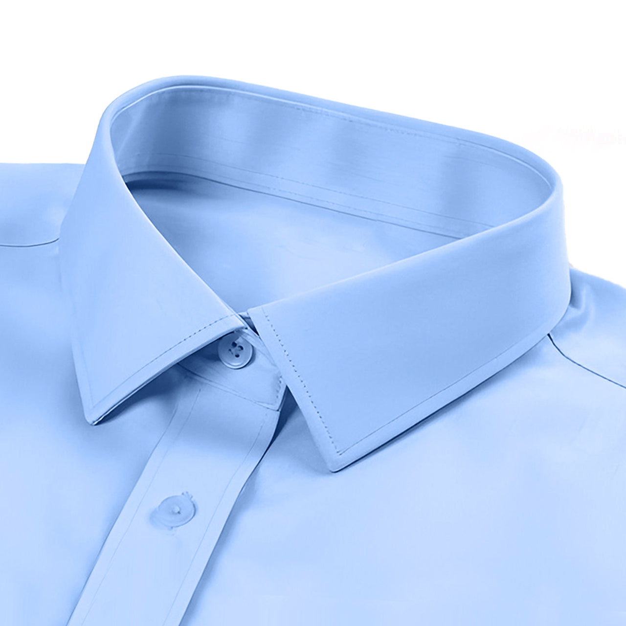 Men's Formal Regular Fit Full Sleeve Shirt - Sky Blue