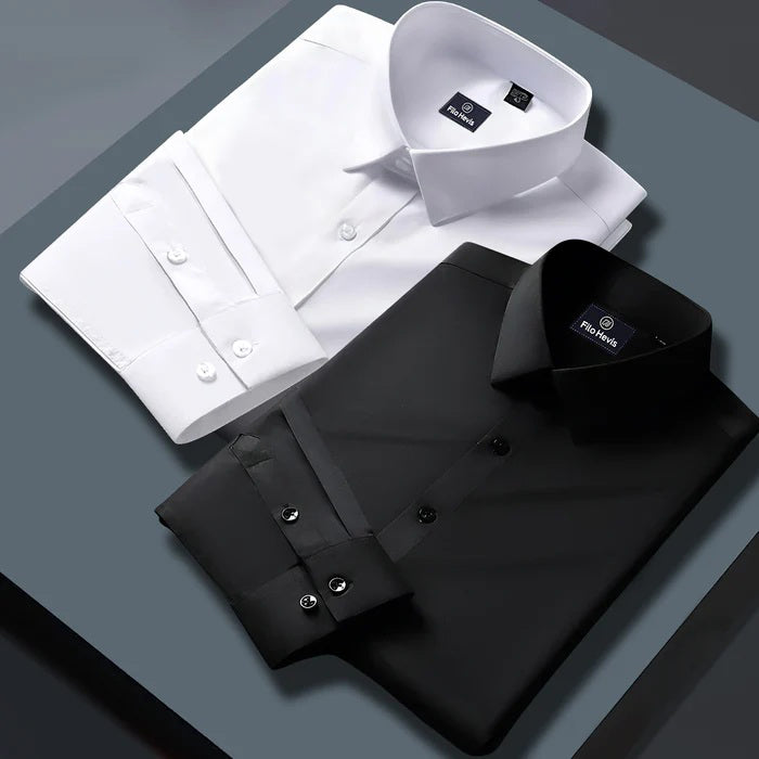 Combo of 2 Formal shirts White & Black Colour
