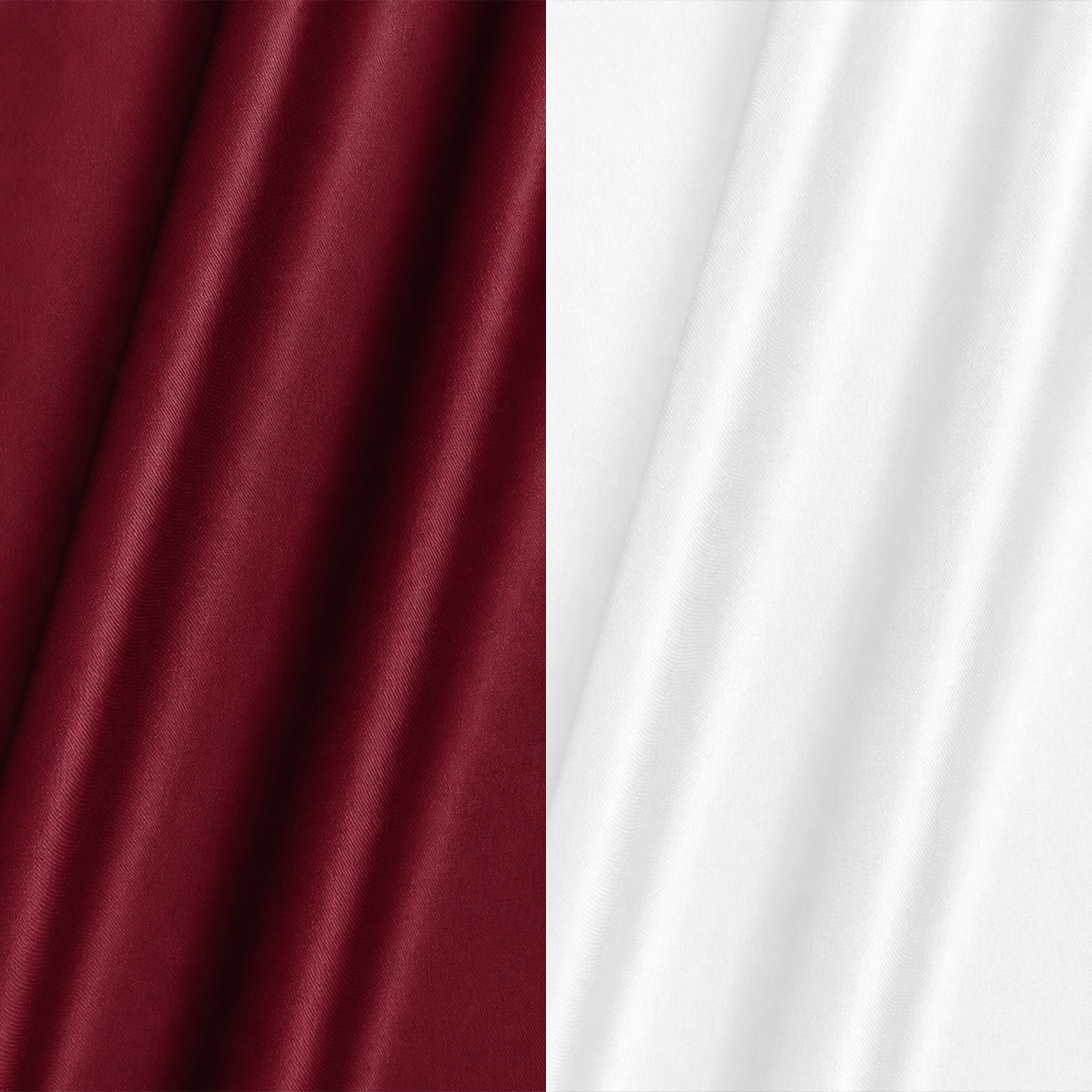 Combo of 2 Men's Imported Satin formal Shirt White & Maroon