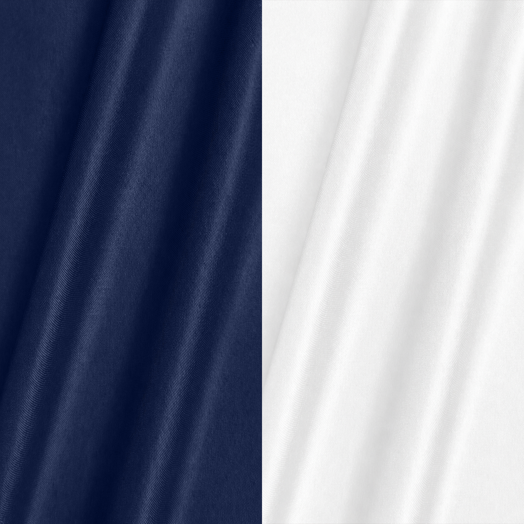 Combo of 2 Men's Imported Satin formal Shirt White & Navy Blue