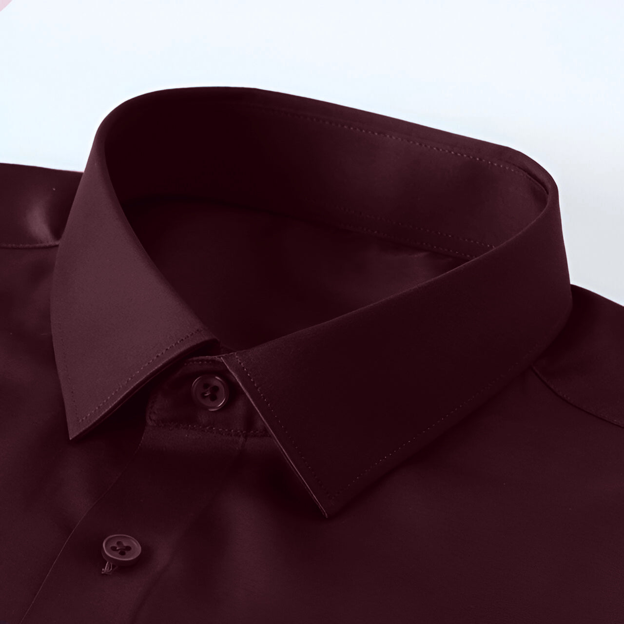 Men's Formal Regular Fit Full Sleeve Shirt - Wine