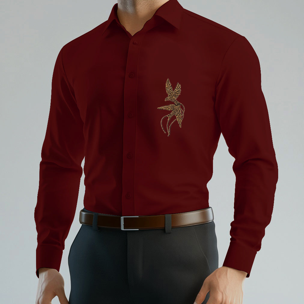 Men's ClubWear Premium Shirt -Maroon