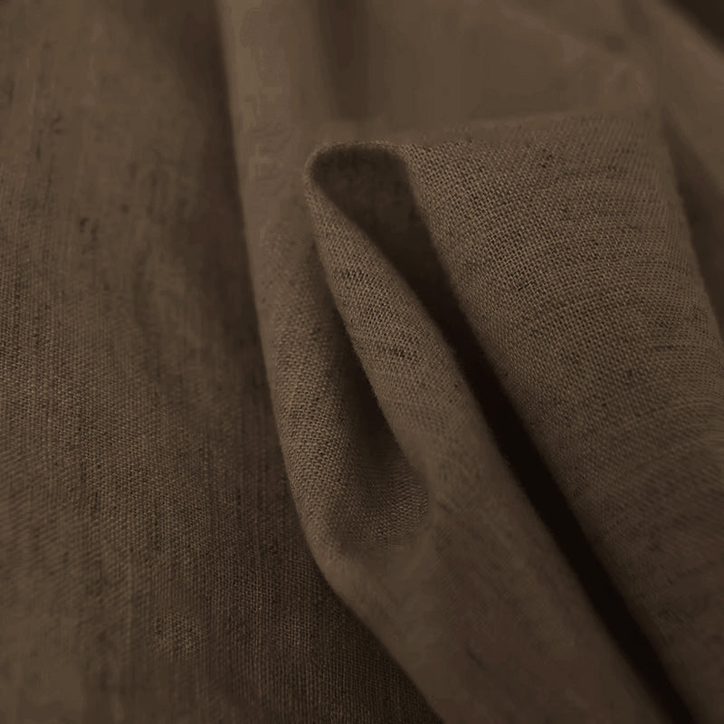 FINE LINEN SHIRTS FOR MEN (Full Sleeves)-Light Brown