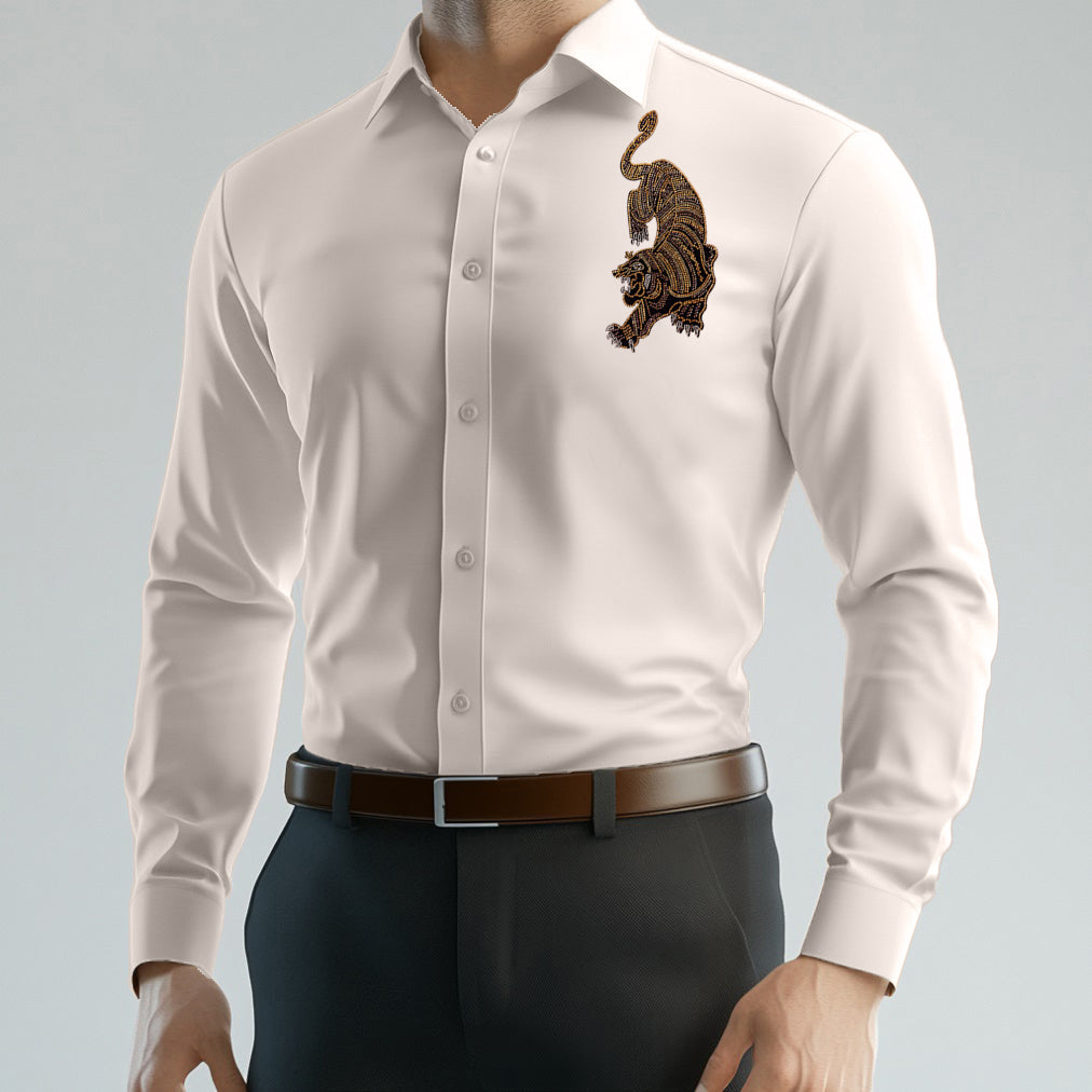 Men's ClubWear Premium Shirt -Beige
