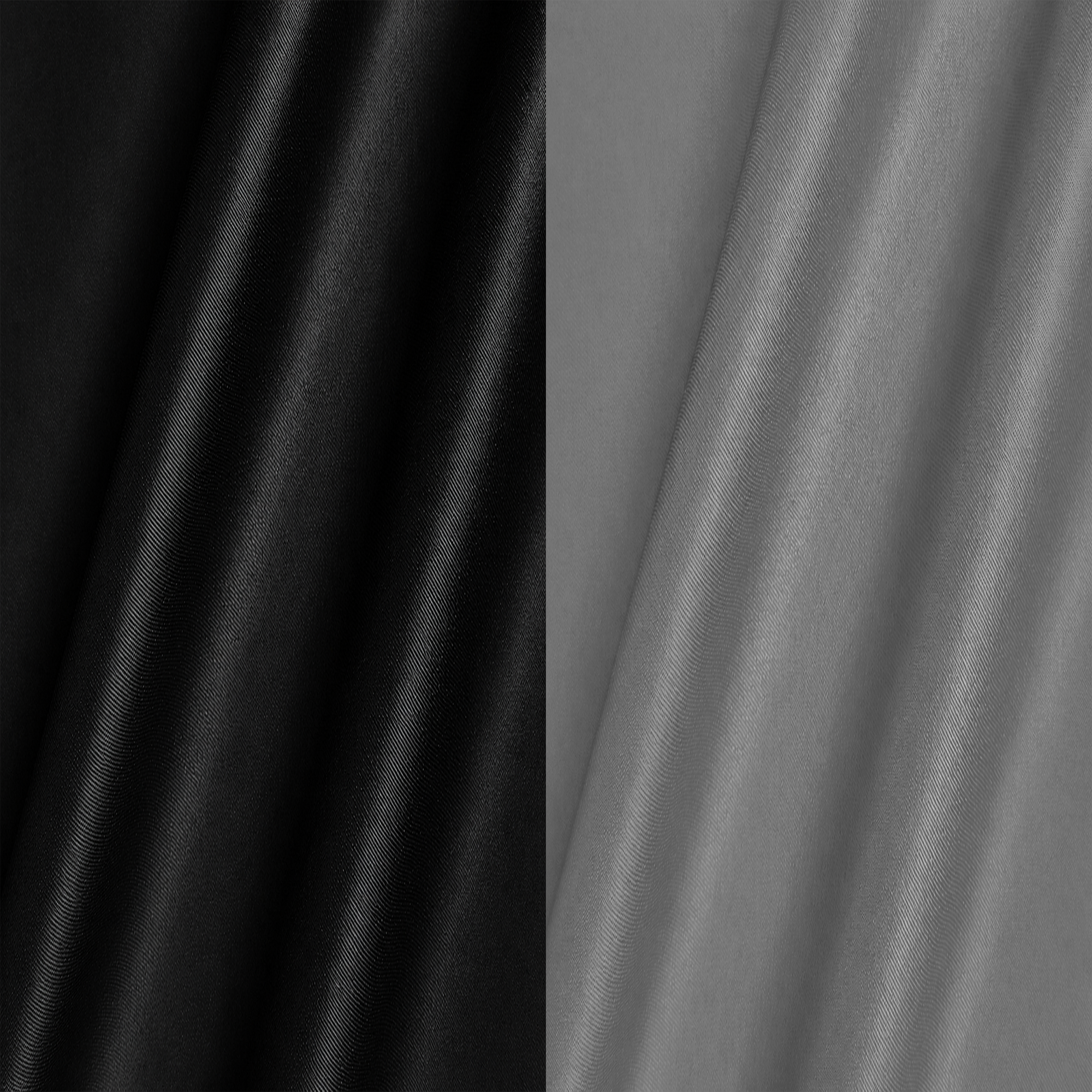 Combo of 2 Men's Imported Satin formal Shirt Black & Grey