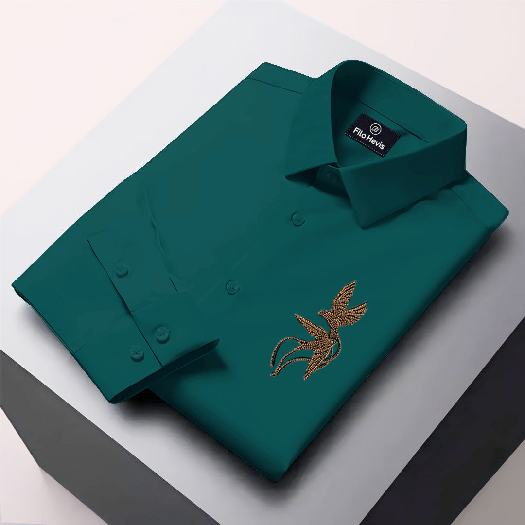 Men's ClubWear Premium Shirt -Bottle Green