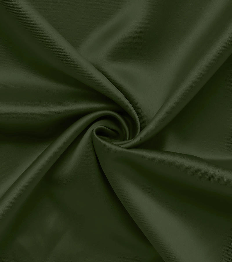 CVC Poly Satin formal Shirt For Men-Olive-Green