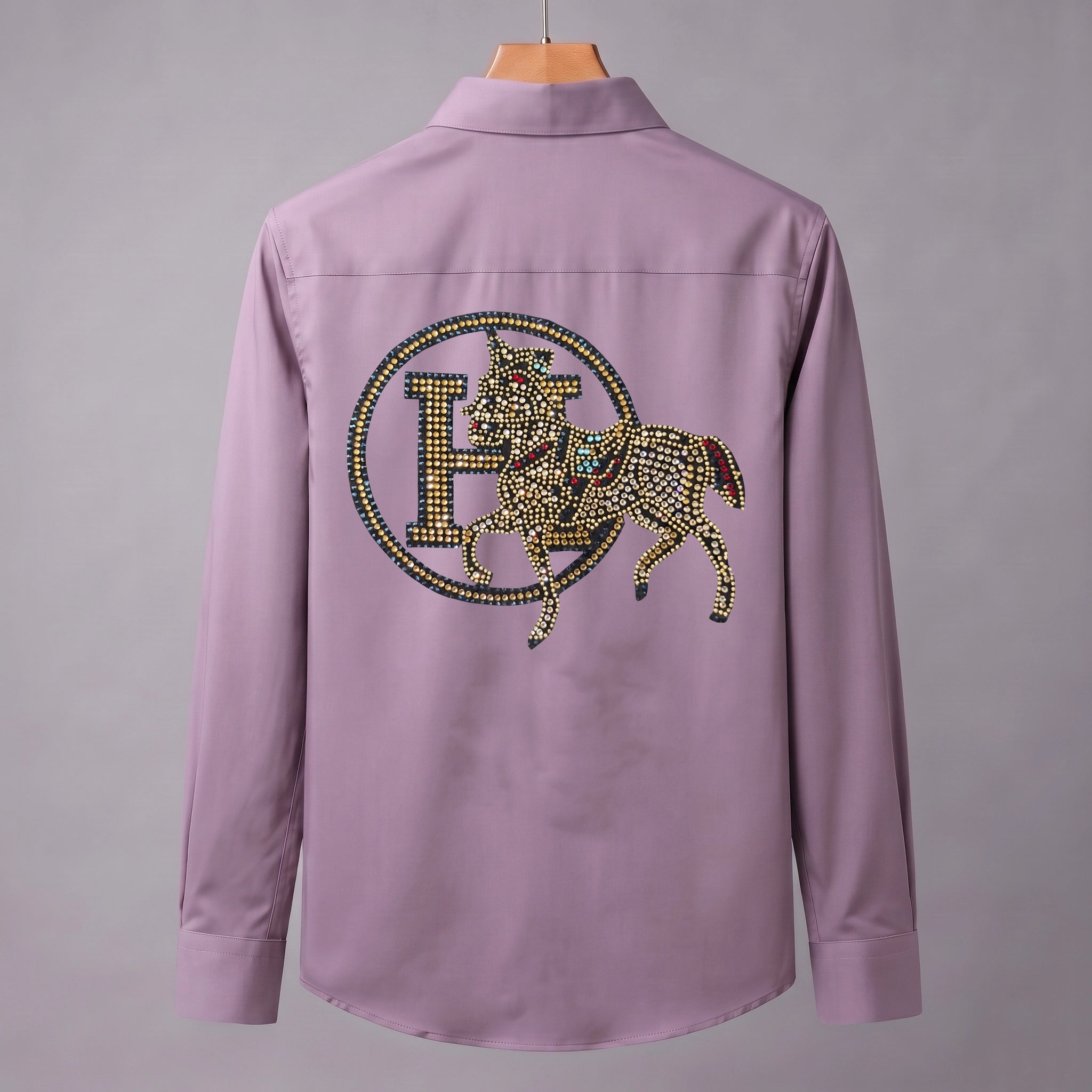 Front & Back Horse Embroidery Party Shirts | Club Wear | Onion