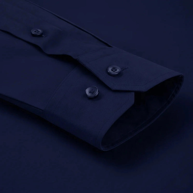 full sleeve navy blue shirt for men