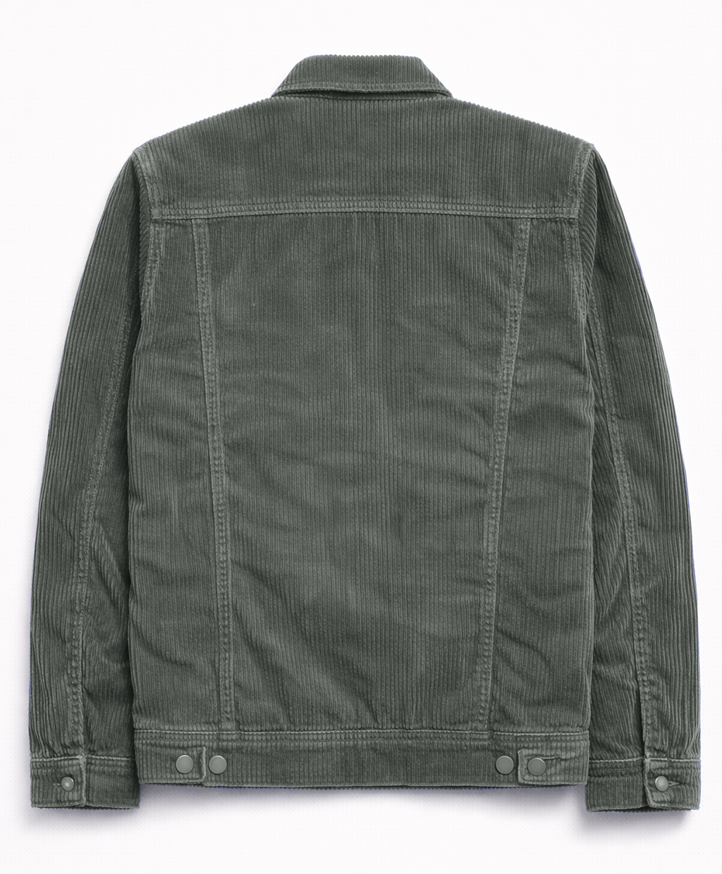Men’s Dark Grey Corduroy Trucker Jacket
