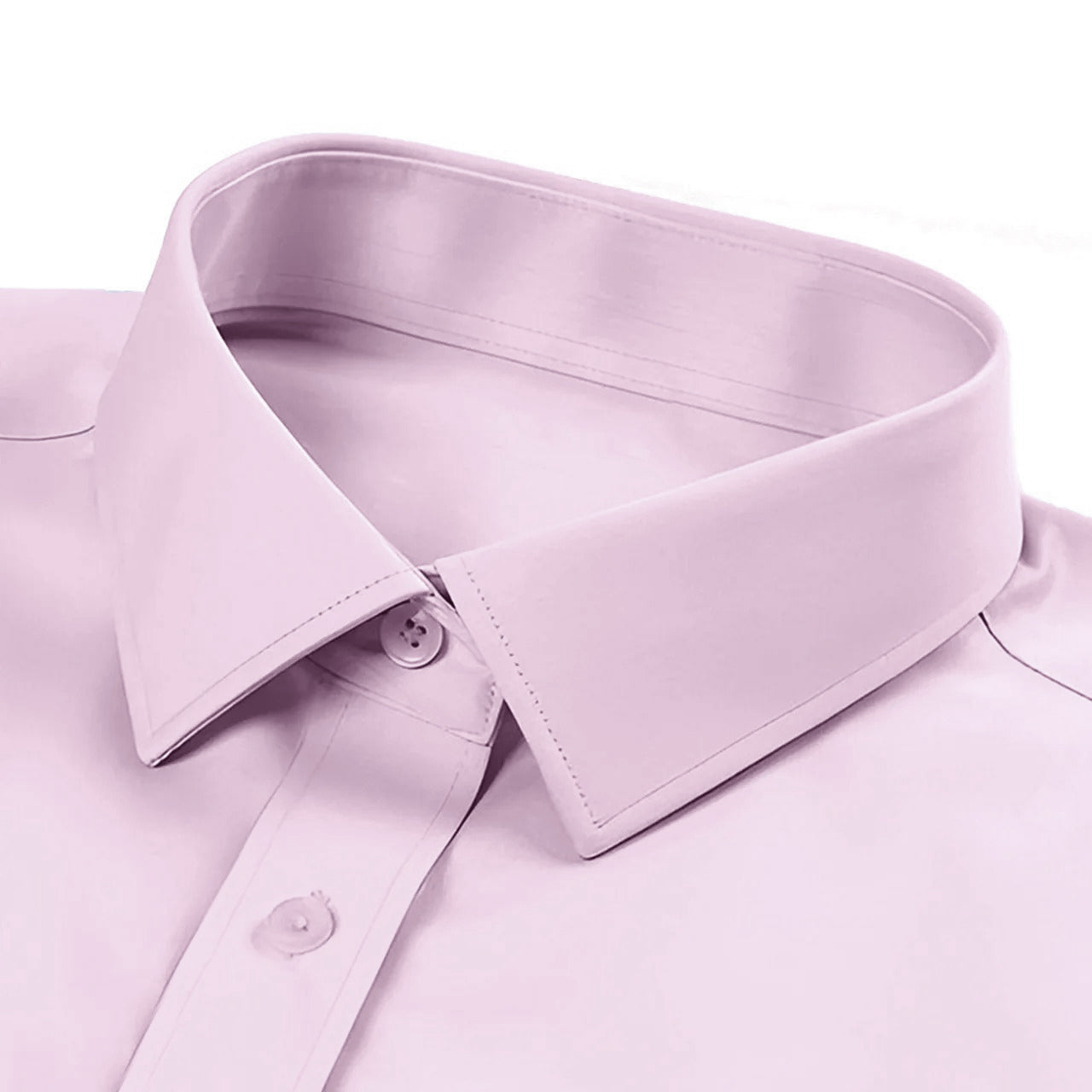 Men's Formal Regular Fit Cotton Full Sleeve Shirt- LIGHT PINK