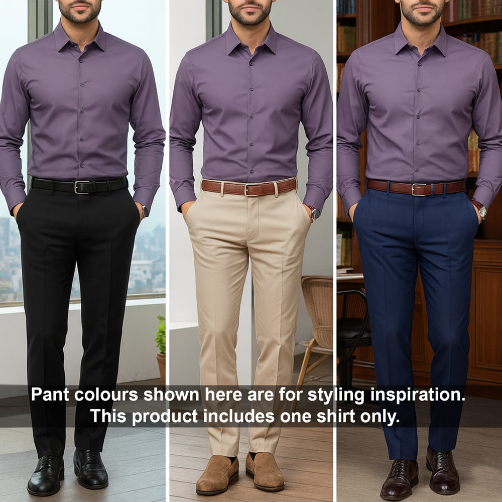 Men's Satin Lycra formal Full Sleeve Shirt Onion