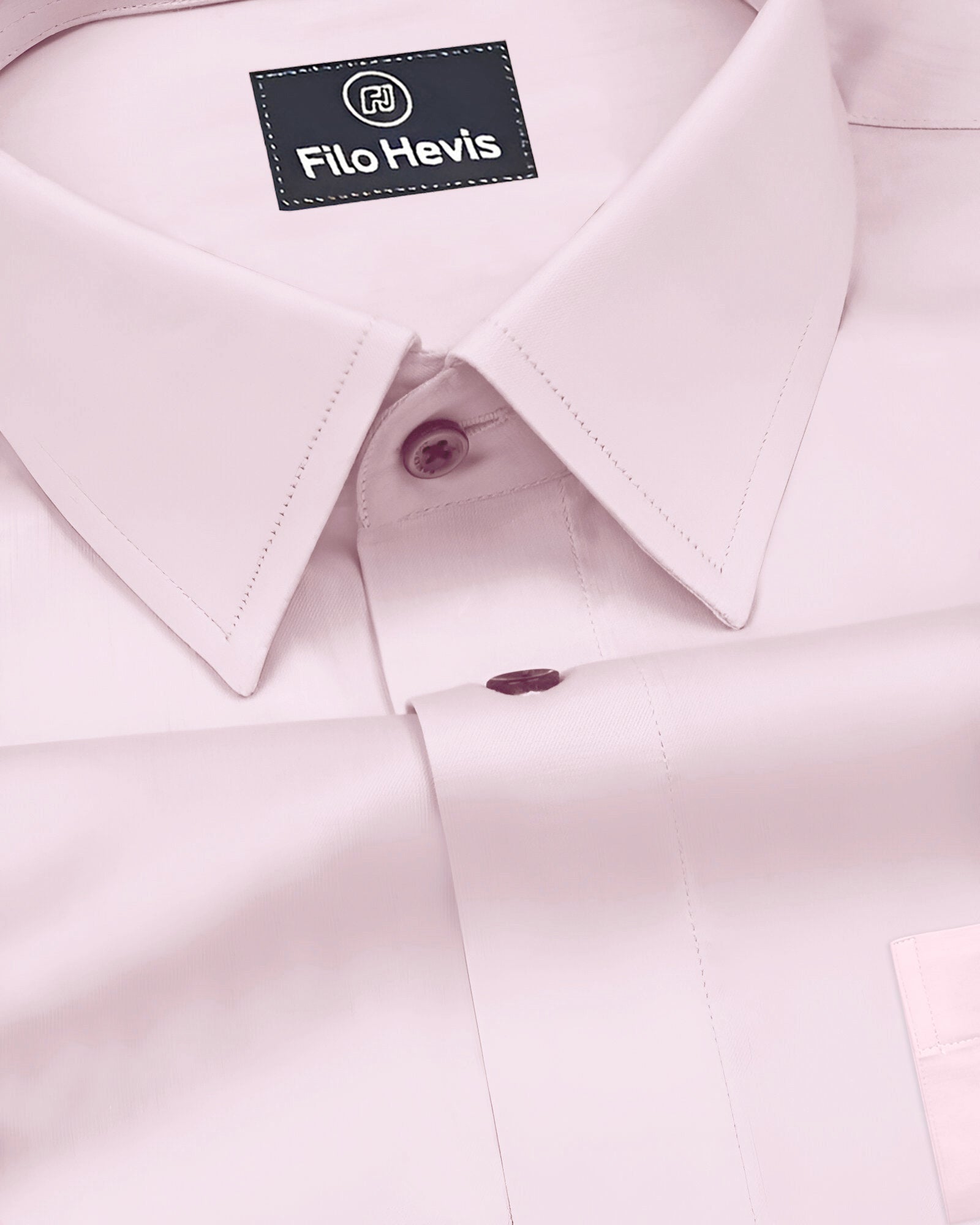 PLUS SIZE FORMAL SHIRTS IN COTTON FOR MEN (Single Pocket)- PINK