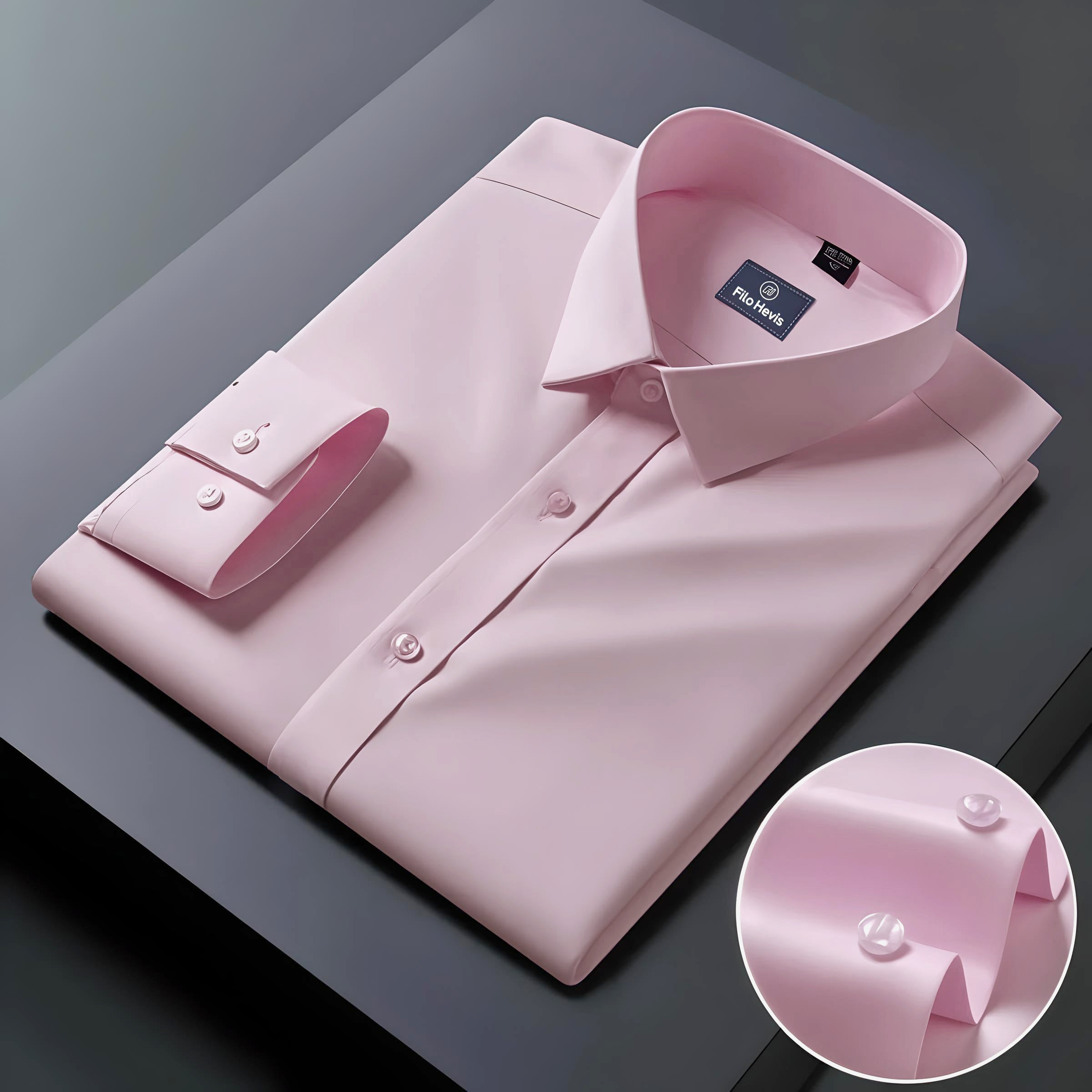 MENS FORMAL REGULAR FIT FULL SLEEVE SHIRT- LIGHT PINK