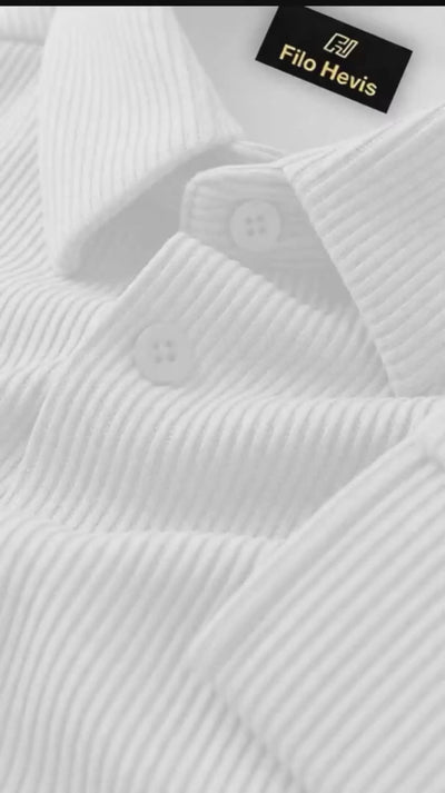 Self Cord Casual Shirt for Men