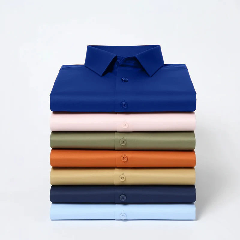 Men's Satin Lycra formal  Full Sleeve shirt Royal Blue