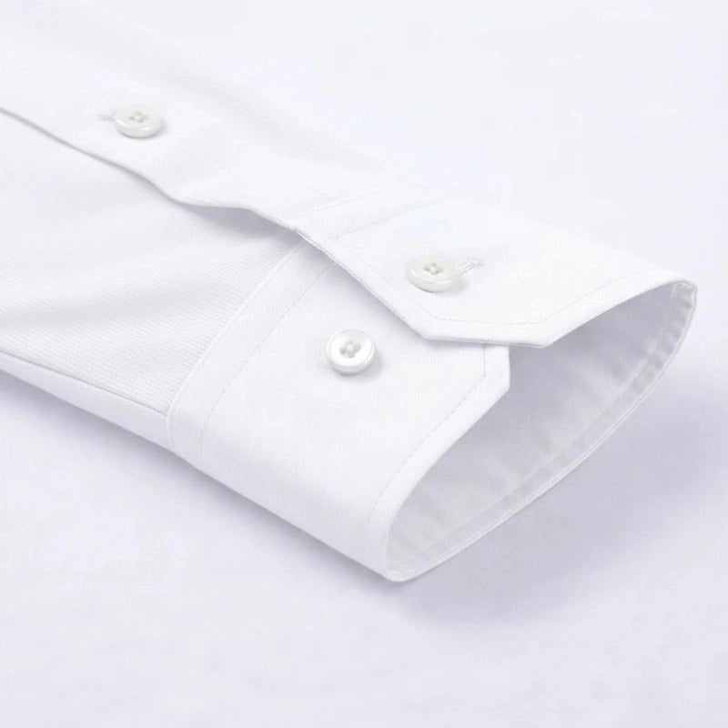 regular fit white shirt for men